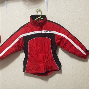 Polaris Child's Red And Black Winter Coat. Good Condition. Size S (6-8).